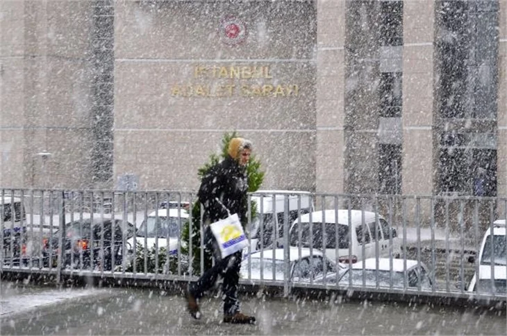 İstanbul'dan kar manzaraları