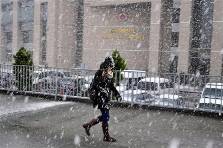 İstanbul'dan kar manzaraları