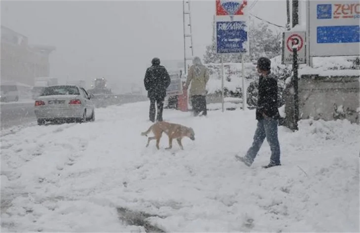 İstanbul'dan kar manzaraları