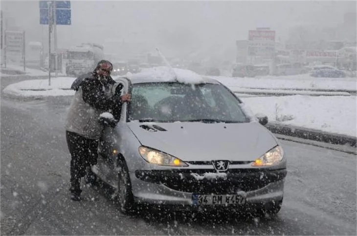 İstanbul'dan kar manzaraları