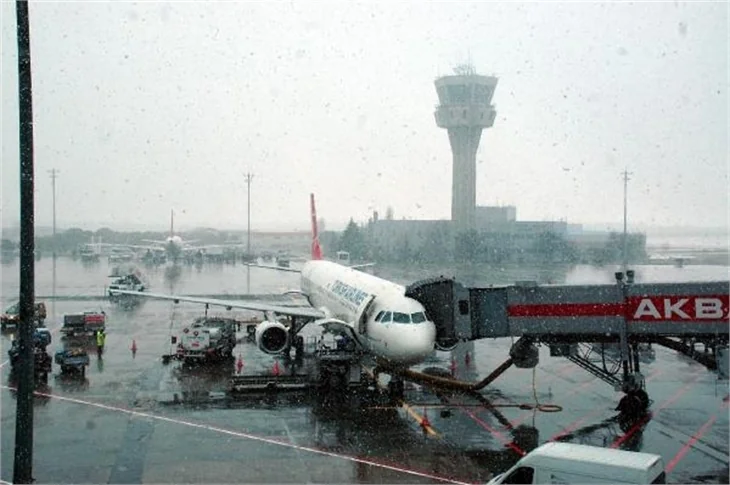 İstanbul'dan kar manzaraları