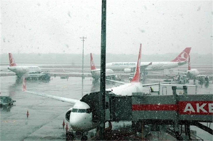 İstanbul'dan kar manzaraları