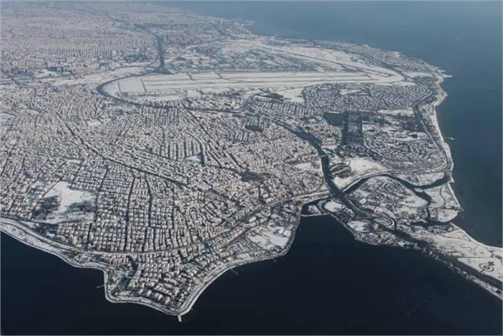 İstanbul gökyüzünden böyle görünüyor