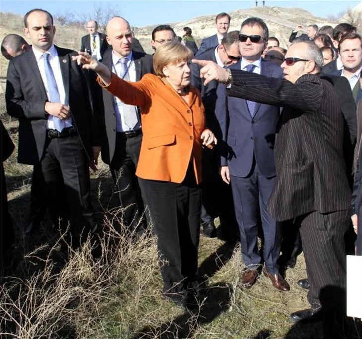 Angela Merkel, bu sabah Kapadokya turuna çıktı