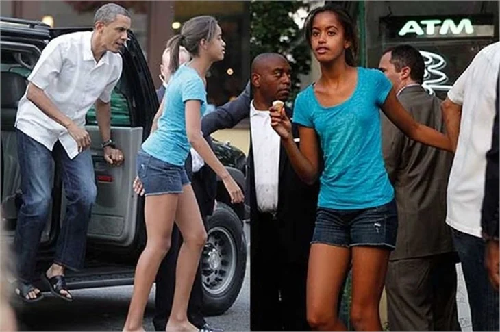 Obama'nın saçlarını kızları beyazlattı