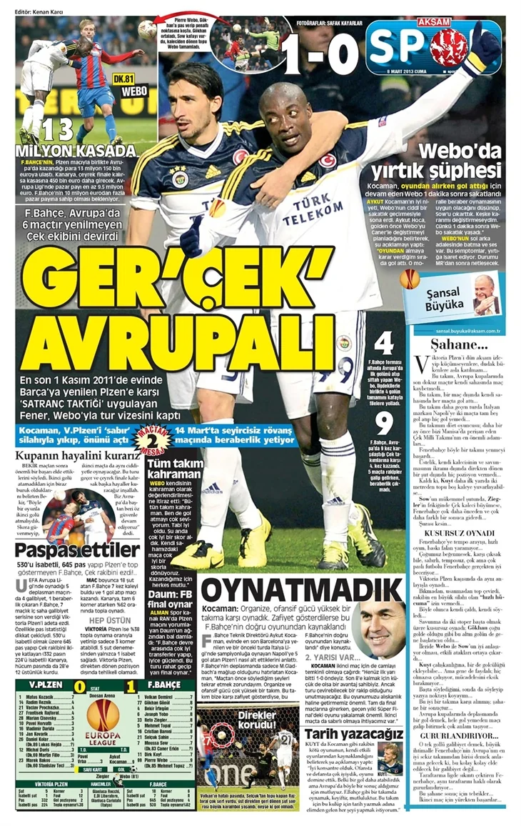 Fenerbahçe ger"Çek" Avrupalı!