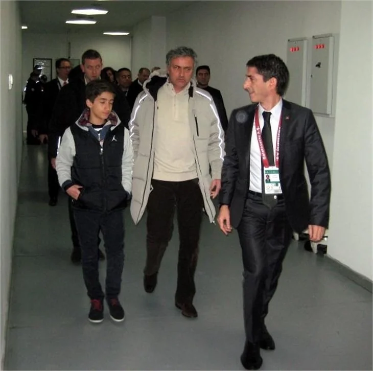 Jose Mourinho, Kayseri'de Galatasaray'ı izledi