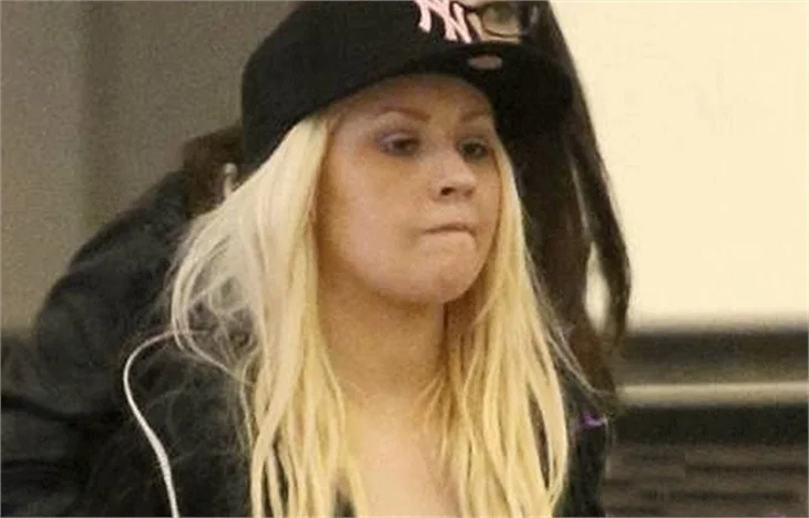 Christina Aguilera makyajsız yakalandı!