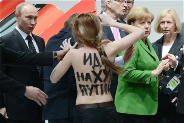 FEMEN'den Putin'e protesto