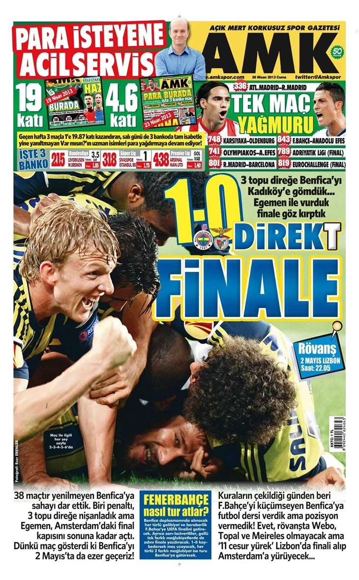 Gazetelerin Fenerbahçe manşetleri