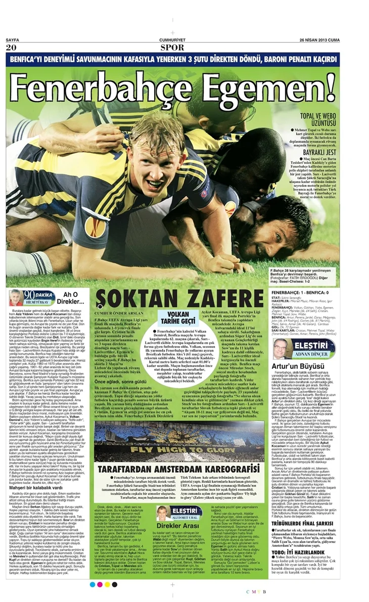 Gazetelerin Fenerbahçe manşetleri