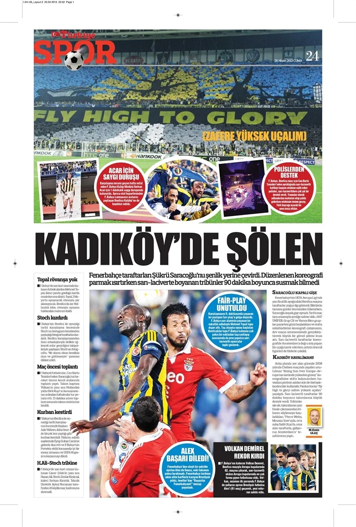 Gazetelerin Fenerbahçe manşetleri