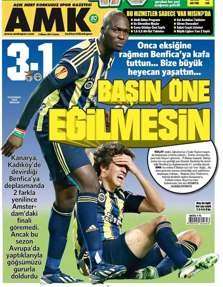 Gazetelerin Fenerbahçe manşetleri