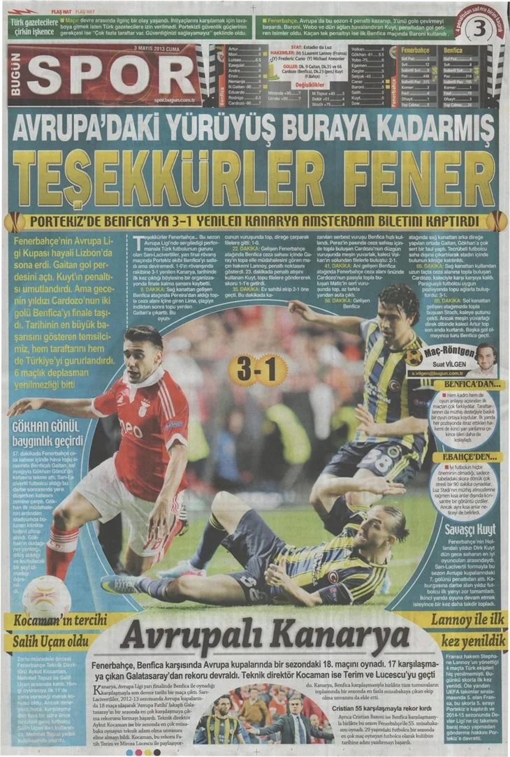Gazetelerin Fenerbahçe manşetleri