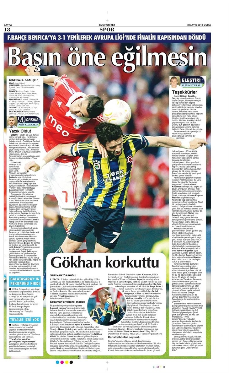 Gazetelerin Fenerbahçe manşetleri