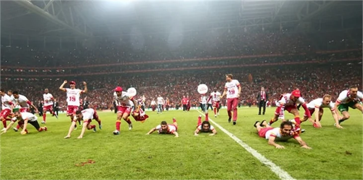 Galatasaray'ın şampiyonluk maçından kareler!