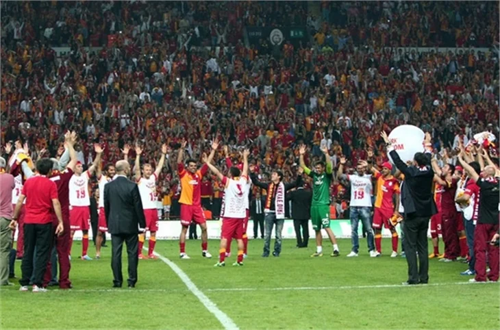 Galatasaray'ın şampiyonluk maçından kareler!