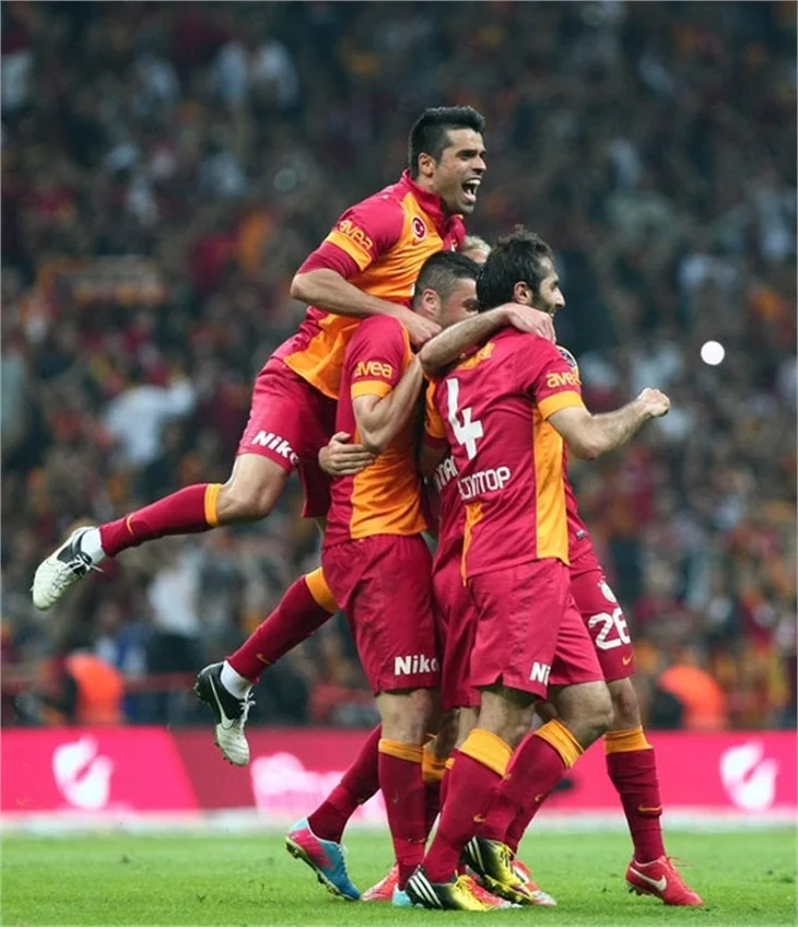 Galatasaray'ın şampiyonluk maçından kareler!