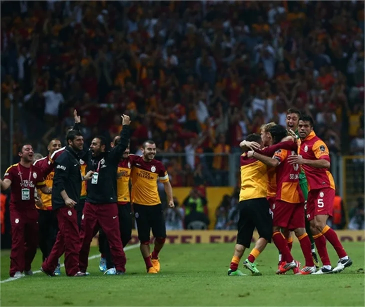 Galatasaray'ın şampiyonluk maçından kareler!
