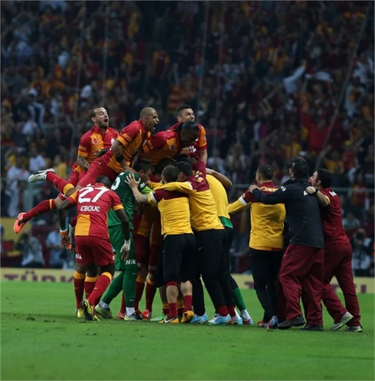 Galatasaray'ın şampiyonluk maçından kareler!