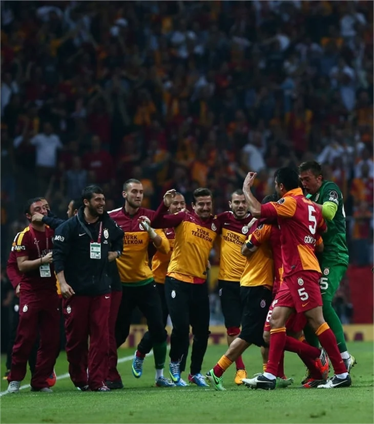 Galatasaray'ın şampiyonluk maçından kareler!