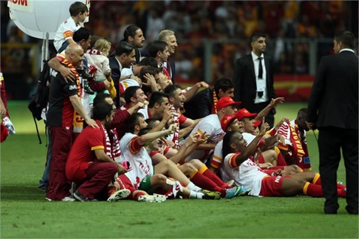 Galatasaray'ın şampiyonluk maçından kareler!