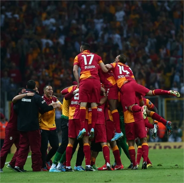 Galatasaray'ın şampiyonluk maçından kareler!