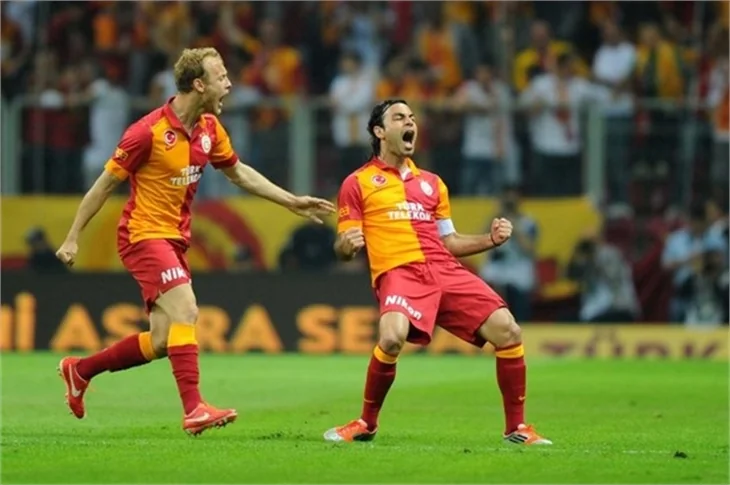 Galatasaray'ın şampiyonluk maçından kareler!