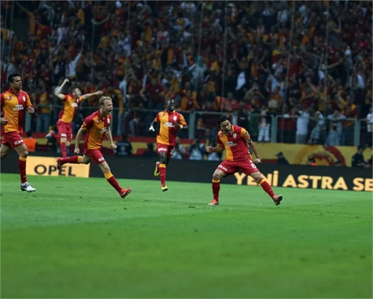 Galatasaray'ın şampiyonluk maçından kareler!