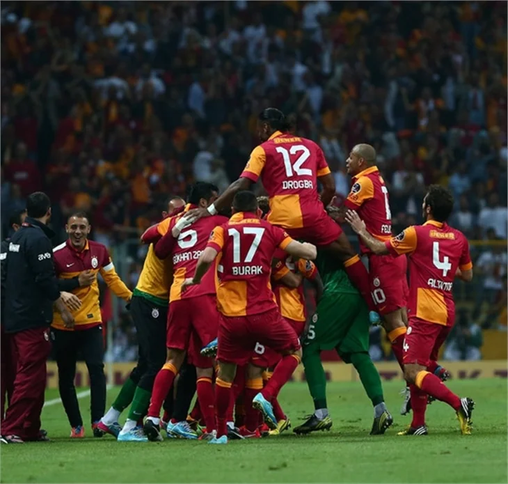 Galatasaray'ın şampiyonluk maçından kareler!