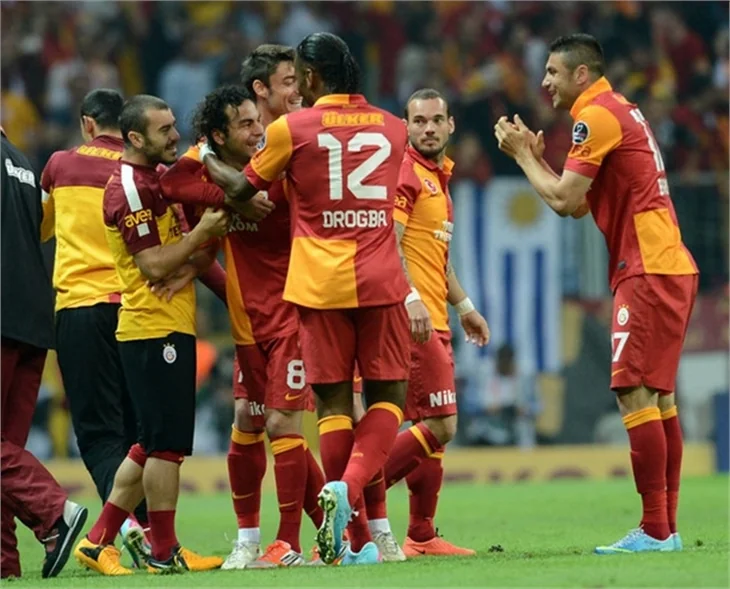 Galatasaray'ın şampiyonluk maçından kareler!