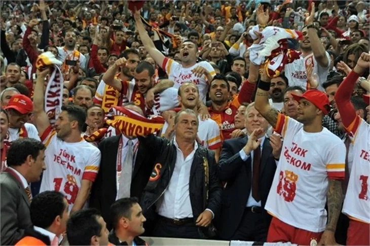 Galatasaray'ın şampiyonluk maçından kareler!