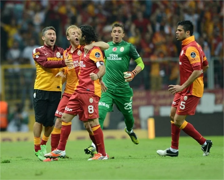 Galatasaray'ın şampiyonluk maçından kareler!