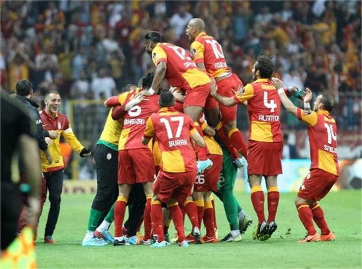 Galatasaray'ın şampiyonluk maçından kareler!