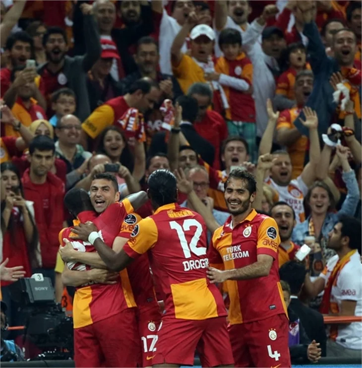 Galatasaray'ın şampiyonluk maçından kareler!