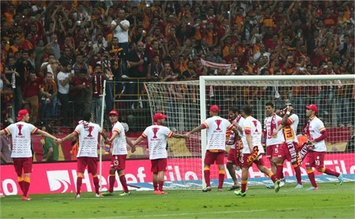 Galatasaray'ın şampiyonluk maçından kareler!