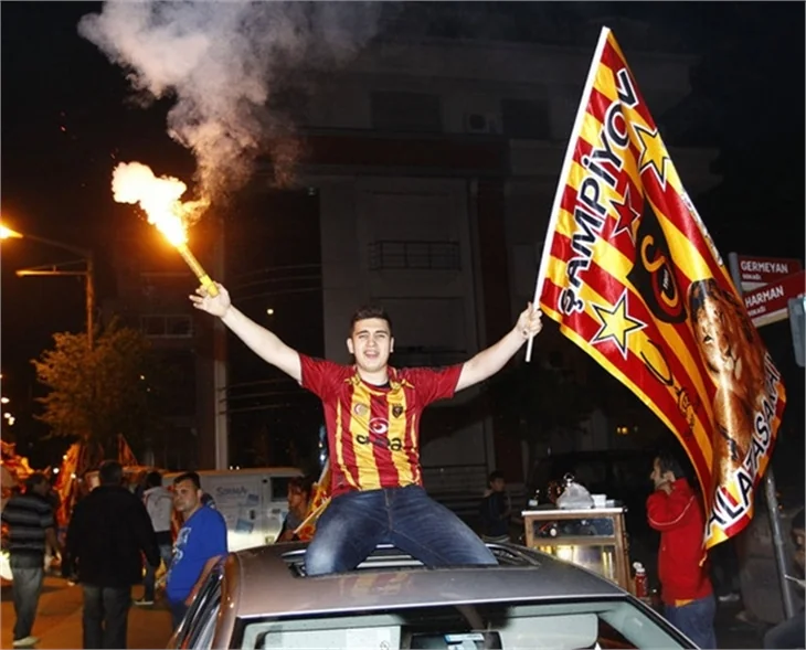 İşte Galatasaray'ın şampiyonluk çoşkusu!