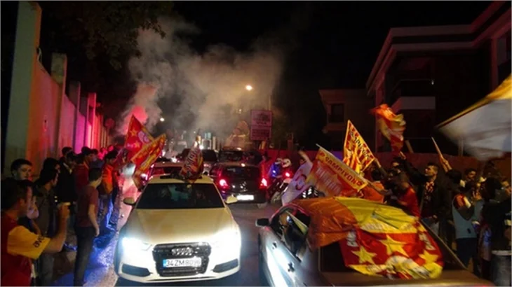 İşte Galatasaray'ın şampiyonluk çoşkusu!