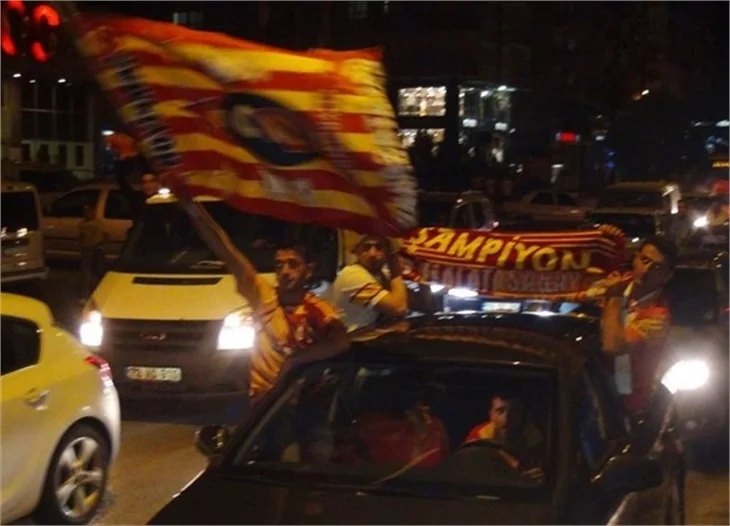 İşte Galatasaray'ın şampiyonluk çoşkusu!
