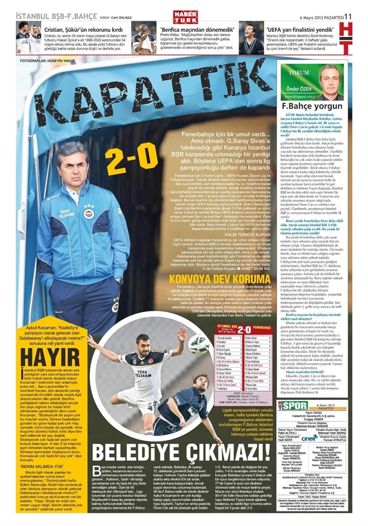 Gazetelerin şampiyon manşetleri