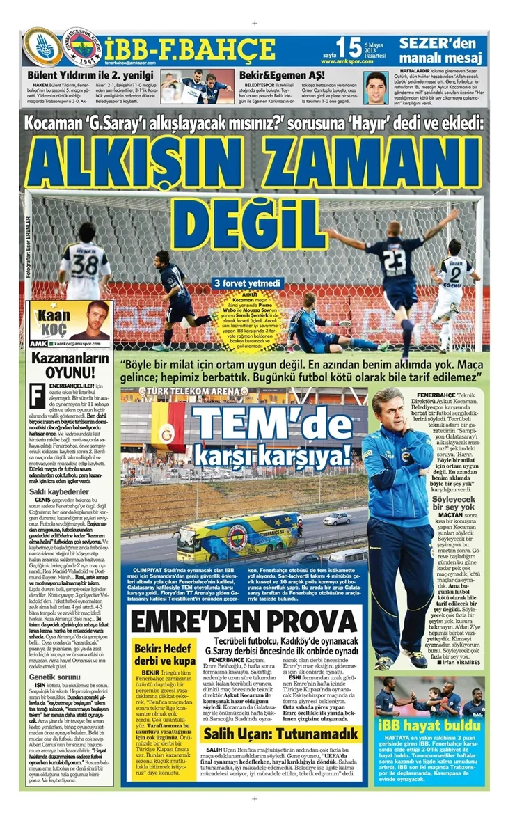 Gazetelerin şampiyon manşetleri