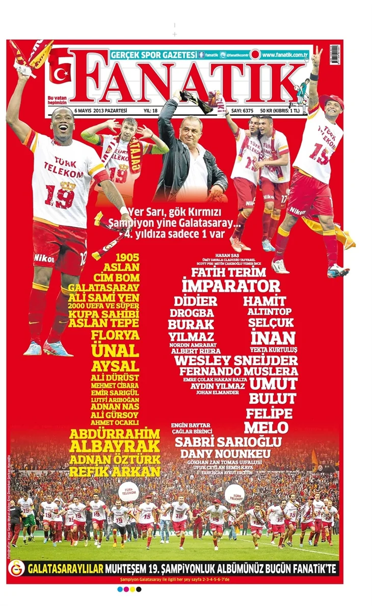 Gazetelerin şampiyon manşetleri