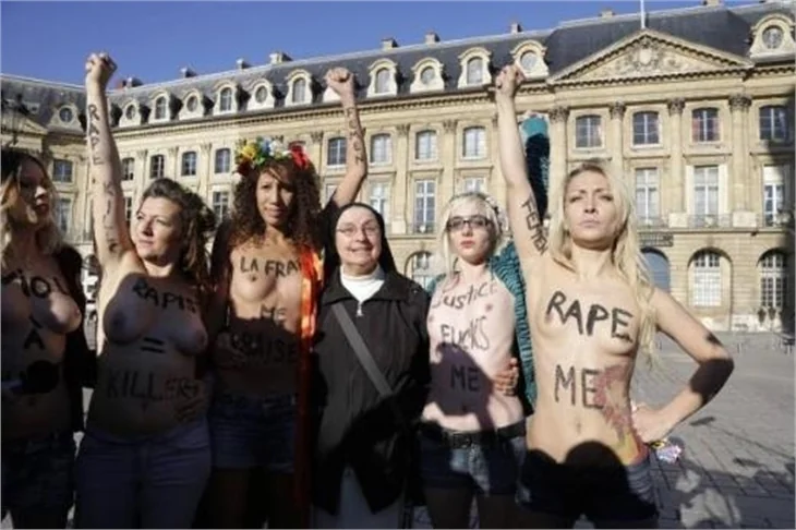 Fransa'da Femen'e karşı Hommen