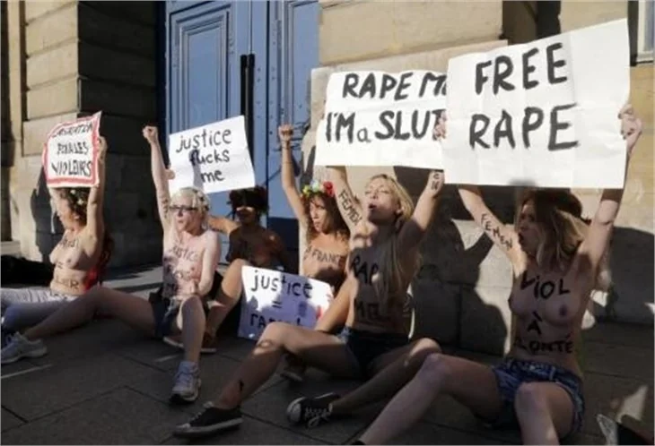 Fransa'da Femen'e karşı Hommen