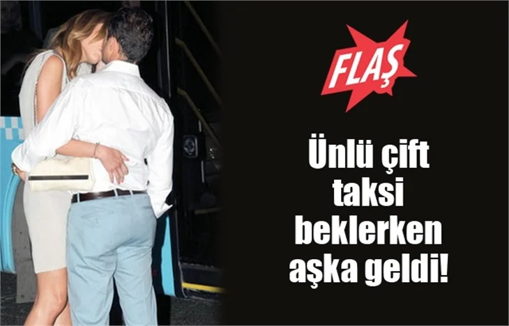 Taksi beklerken aşka geldiler!