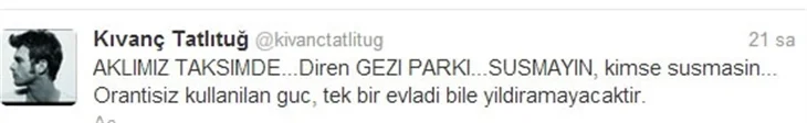 Ünlülerden Gezi Parkı'na destek!