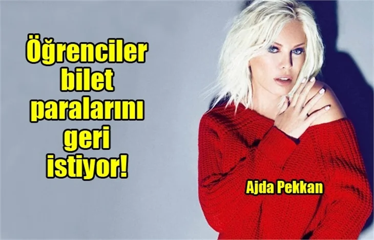 Öğrenciler bilet paralarını geri istiyor!