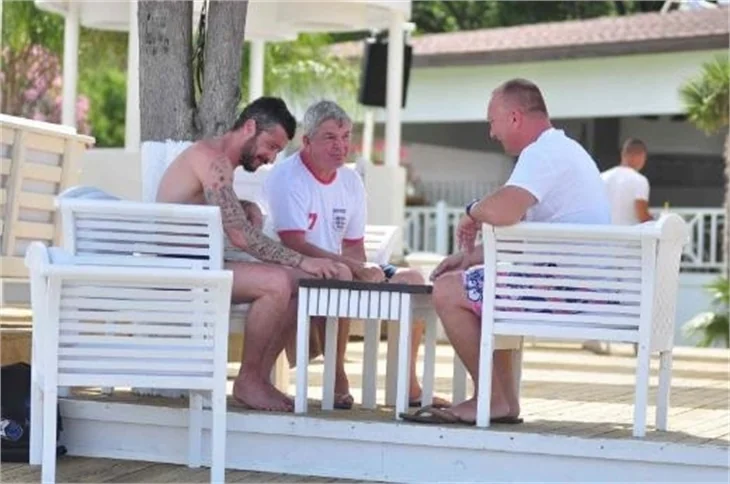 Futbolcular tatilde!