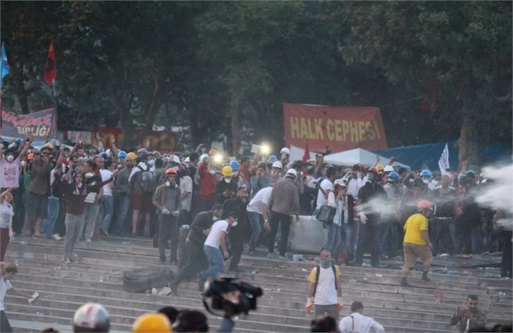 Gezi Parkı'na müdahaleden ilk fotoğraflar!