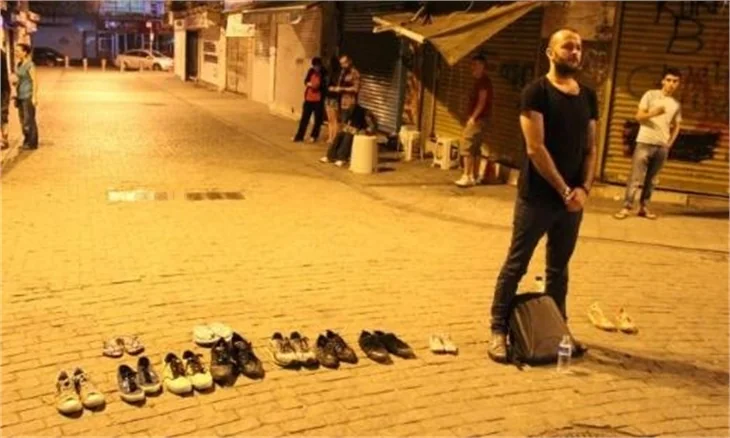 Beşiktaş'ta duran adam!